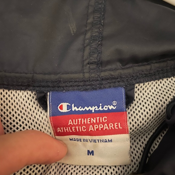 Ole Miss Champion Hoodie Windbreaker Authentic Athletic Apparel Mens Size M - Picture 3 of 6